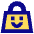 Shopping Bag Smile Icon from Sharp Pop Set