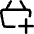 Shopping Basket Add Icon from Core Line Set