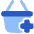 Shopping Basket Add Icon from Plump Flat Set