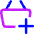 Shopping Basket Add Icon from Core Neon Set