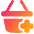 Shopping Basket Add Icon from Plump Gradient Set