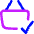 Shopping Basket Check Icon from Flex Neon Set