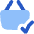 Shopping Basket Check Icon from Flex Flat Set