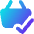 Shopping Basket Check Icon from Core Gradient Set