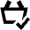 Shopping Basket Check Icon from Sharp Remix Set
