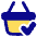 Shopping Basket Check Icon from Plump Pop Set