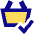 Shopping Basket Check Icon from Sharp Pop Set