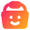 Shopping Basket Emoji Smile Icon from Core Gradient Set