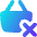 Shopping Basket Remove Icon from Flex Gradient Set