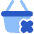 Shopping Basket Remove Icon from Plump Flat Set