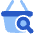Shopping Basket Search Icon from Plump Flat Set