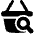 Shopping Basket Search Icon from Plump Solid Set