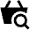 Shopping Basket Search Icon from Sharp Solid Set