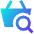 Shopping Basket Search Icon from Sharp Gradient Set