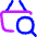 Shopping Basket Search Icon from Flex Neon Set