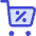 Shopping Cart Percent 1 icon - Free transparent PNG, SVG. No sign up needed.