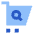 Shopping Cart Search Icon from Sharp Flat Set