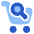 Shopping Cart Search Icon from Plump Flat Set