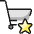 Shopping Cart Star Icon from Ultimate Colors Set