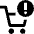Shopping Cart Warning Icon from Nova Line Icon Set