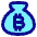 Bag Bitcoin Icon from Plump Pop Set