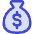 Bag Dollar Icon from Core Duo Set