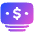 Bill Dollar 1 Icon from Plump Gradient Set