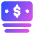 Bill Dollar 1 Icon from Core Gradient Set