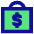 Briefcase Dollar Icon from Sharp Pop Set