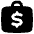 Briefcase Dollar Icon from Plump Solid Set