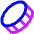 Coin Diagonal Icon from Sharp Neon Set