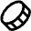Coin Diagonal Icon from Sharp Line Set