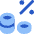 Coin Profit Percentage Icon from Core Flat Set