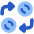 Coin Swap Money Currency Exchange Icon from Plump Flat Set