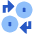 Coin Swap Money Currency Exchange Icon from Sharp Flat Set
