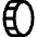 Coin Vertical Icon from Sharp Line Set