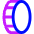 Coin Vertical Icon from Sharp Neon Set