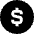 Dollar Coin Icon from Sharp Solid Set | Free Download as SVG Vector and Transparent PNG | Streamline icons