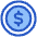 Dollar Coin Icon from Plump Duo Set