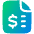 File Dollar Icon from Plump Gradient Set