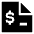 File Dollar icon - Free transparent PNG, SVG. No sign up needed.