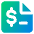 File Dollar Icon from Core Gradient Set