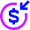 Income Money Icon from Sharp Neon Set