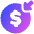 Income Money Icon from Plump Gradient Set