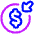 Income Money Icon from Plump Neon Set