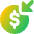 Income Money Icon from Core Gradient Set