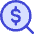 Search Dollar Icon from Core Duo Set