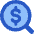 Search Dollar Icon from Core Flat Set