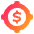 Target Dollar Icon from Plump Gradient Set