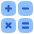 Calculator 2 Icon from Plump Flat Set